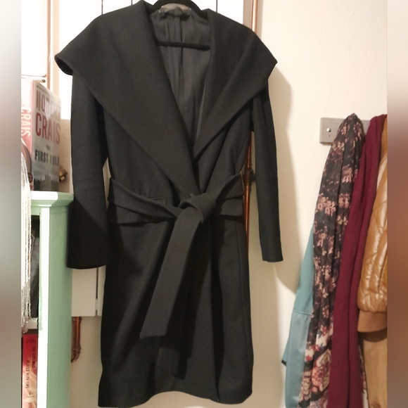 All Saints Jackets & Blazers - All Saints Hooded/lined Wool Trench Coat